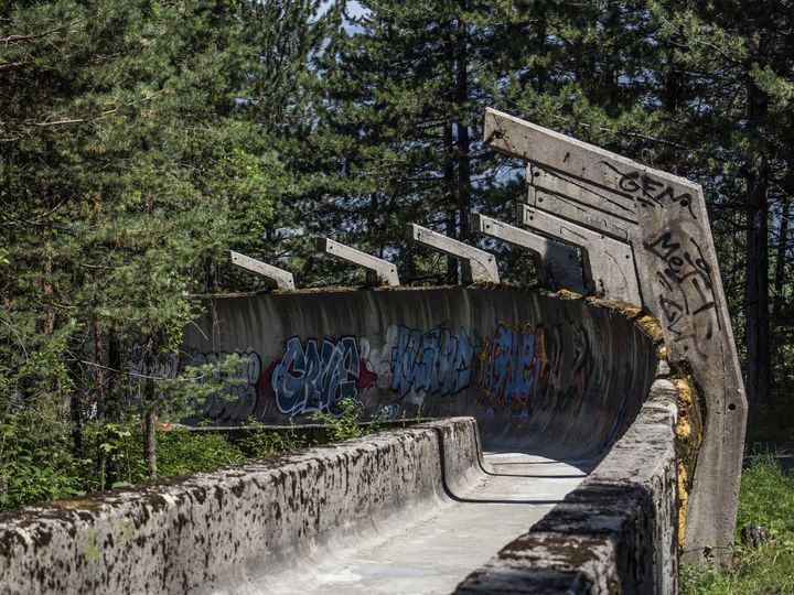 Ruiny toru bobslejowego Sarajewo